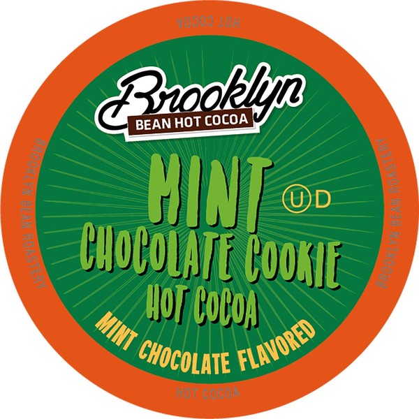 Brooklyn Bean Roastery Mint Chocolate Cookie Single-Cup Hot Cocoa for Keuirg K-Cup Brewers, 40 Count