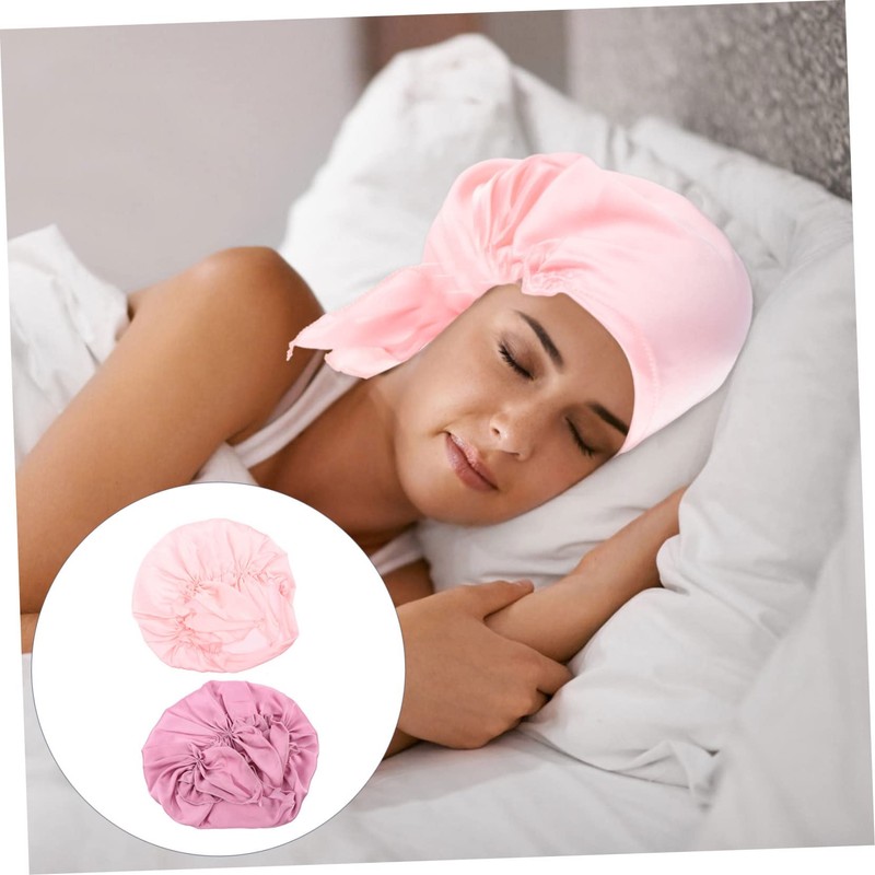 minkissy Elastic Satin Hair Cap for Sleeping Women's Night Sleep