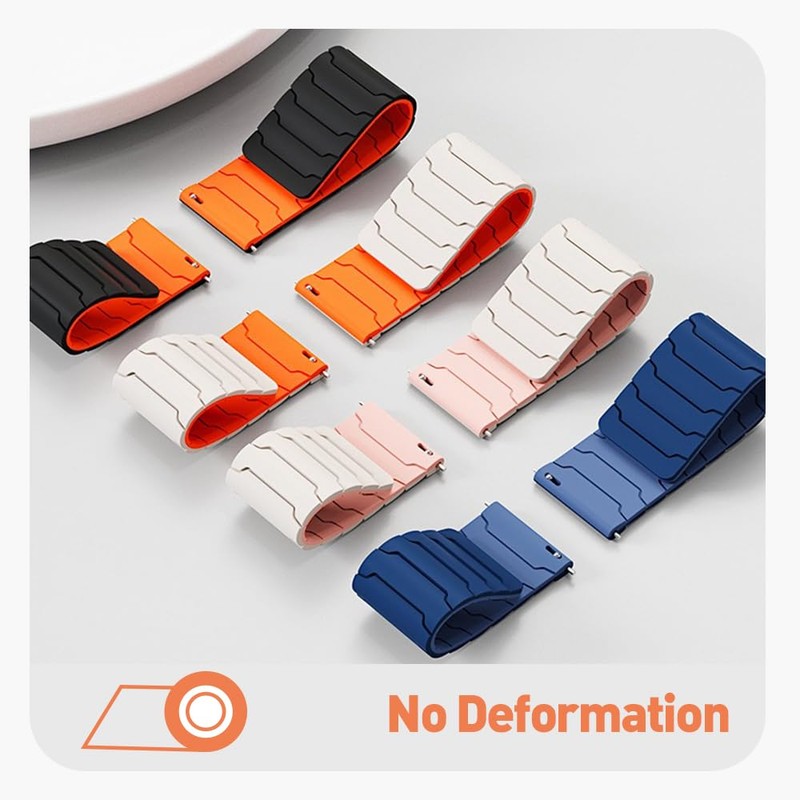 Magnetic Watchband Compatible with AMAZTIM M2/M3/T2/T3, Silicone Sport Strong Magnet