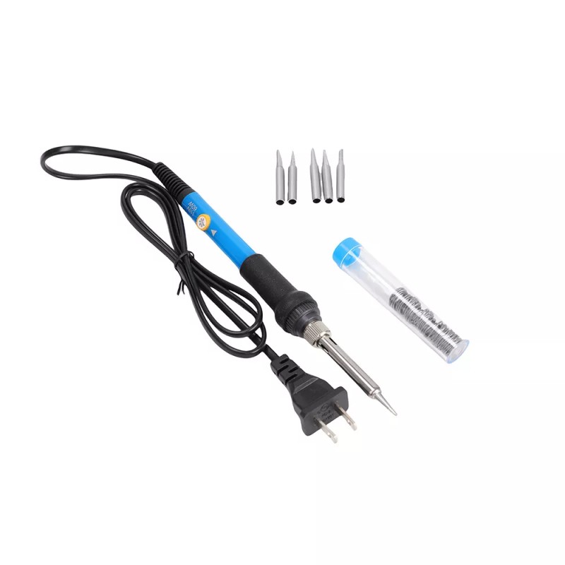 Soldering Iron Electric Gun Adjustable Temperature 60W Welding Solder Wire