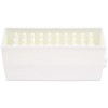 30 Holes White Rectangle Nail Drill Bit Holder Stand Display