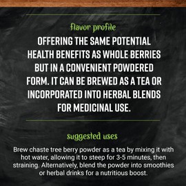 Frontier Bulk Chaste Tree Berries Whole, Organic, 16 Ounce