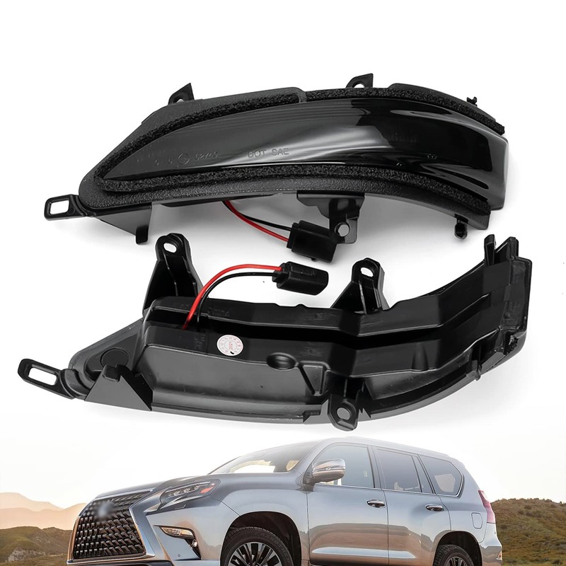 NSLUMO Sequential LED Side Mirror Marker Lights Compatible w/Lex'us GX460
