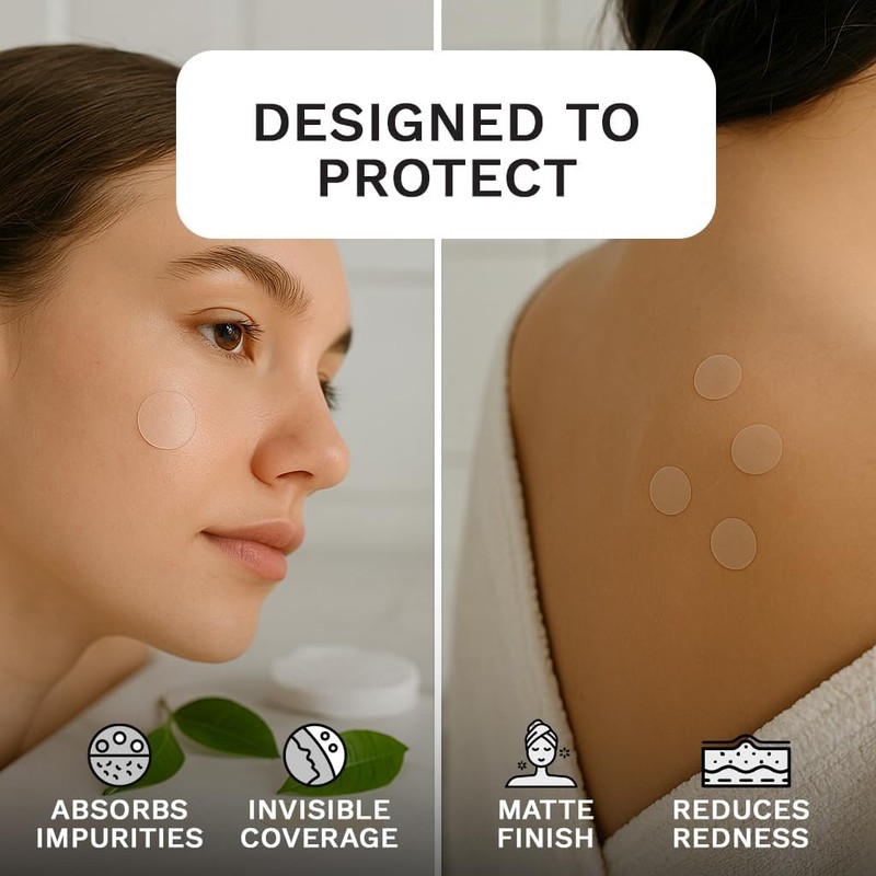 LE GUSHE Korean Pimple Patches for Face (132 Dots) -