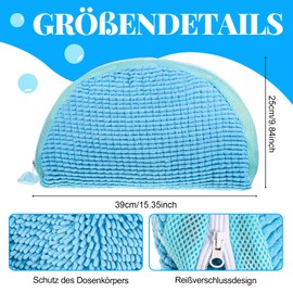 Shoe Wash Bag Washing Machine, Pack of 2 Fan-Shaped Shoe Wash Bags for All Shoe Types and Sizes, 360° Shoe Wash Bag Protects Both Shoes and Washing Machine