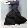 Kendoya Tetoron Kendo Hakama, Black (Inner Fold Sewing) No. 19