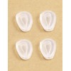 Kygear 2 Pairs Clear Silicone Replacement Nose Piece Compatible with