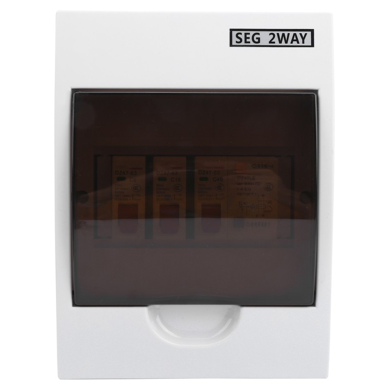 Fuse Box 2 Way 40A 30mA RCD + 2 MCB