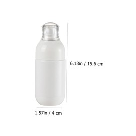 TOVINANNA Travel Size Toiletry Bottles 4 Pack 100ml Squeezable Lotion Bottles Leakproof Pet Plastic Push Type Containers