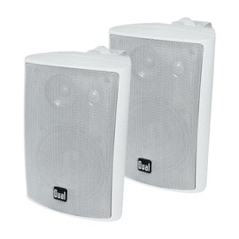 Pyle PDA6BU Amplifier Receiver Stereo, Bluetooth, AM/FM Radio, USB Flash Reader, Aux input LCD Display, 200 Watt With Dual LU43PW Indoor/Outdoor Speakers Bundle With Enrock 50ft 16g Speaker Wire