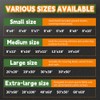 Small Black Tarps 4x4 Feet (2 Pack), UV Resistant, 8