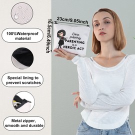 BWWKTOP Edna Fans Cosmetic Makeup Bag Cartoon Movie Inspired Gifts Done Properly Parenting Is a Heroic Act Zipper Pouch Bag For Women Girls (Done Properly)