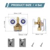 uxcell 25mm Shower Door Rollers, Sliding Shower Doors Wheels 304
