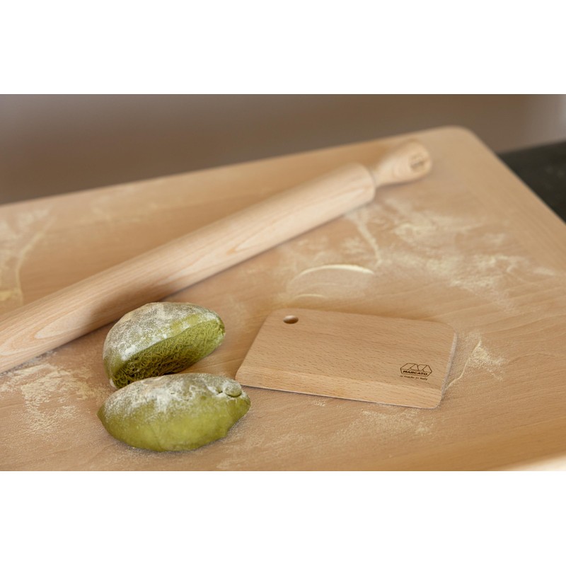 Marcato Wooden Dough Scraper with Side Hole | For Sharing