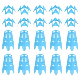 PATIKIL Golf Simulator Tees, 20Pcs Plastic Golf Tees Mat Practice Training for Outdoor Indoor Winter Turf Driving Range, 10 Tall & 10 Small, Blue