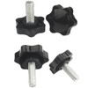 4 Stück Sternförmige Rändelschrauben, M8 × 40 mm Sternmutter, Rotationsmechanische