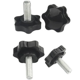 4 Stück Sternförmige Rändelschrauben, M8 × 40 mm Sternmutter, Rotationsmechanische Schrauben, Durchmesser: 32 mm