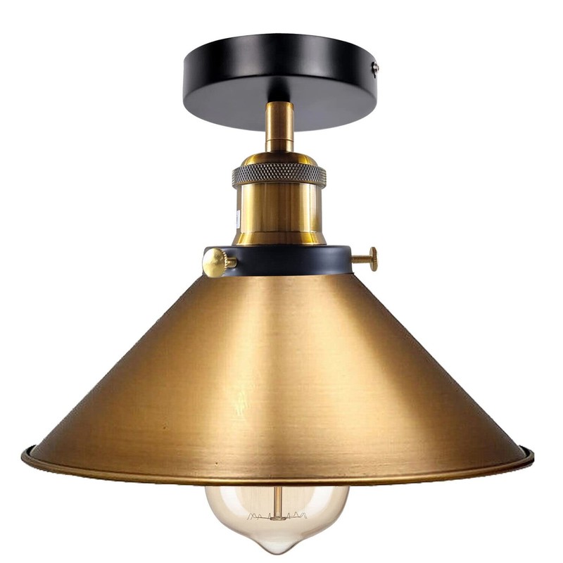 LEDSone Modern Metal Ceiling Light Semi Flush Light Metal Ceiling