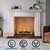 Pearwow Rectangle Fireplace Tray Small Size,13" Front to Back Adjustable