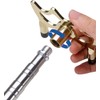 Cue Stick with 3 Brass Bridge Heads, Retractable Pool Cue,