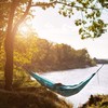 Foxelli Camping Hammock – Lightweight Parachute Nylon Portable Hammock with
