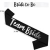 Team Bride 7pc Satin Sash Set - Sophisticated & Fun