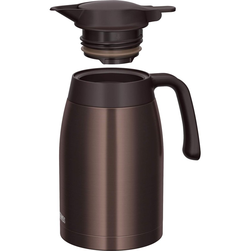 Thermos Stainless Pot TTB-1500 DBW, 6.3 cups (1.5 L), Dark