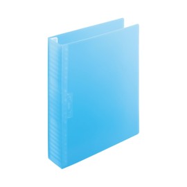 Lihit Lab N2028-14 Loose Leaf Storage Binder B5S, 26 Holes, 350 Sheet Capacity, Light Blue