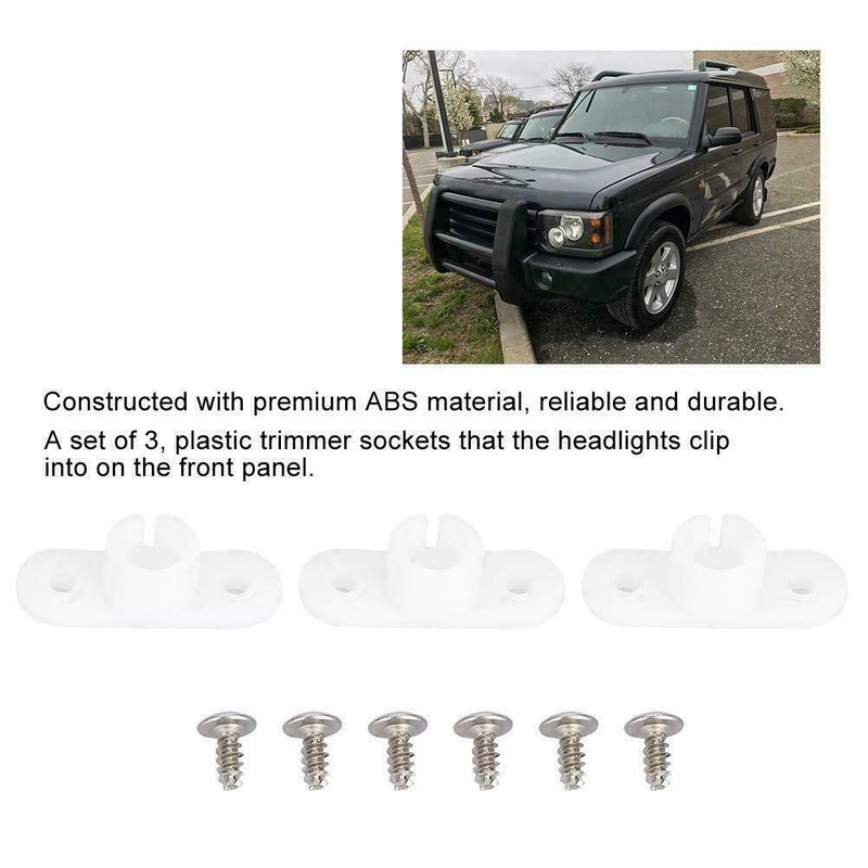 Riloer Headlight trim adjuster clips (3) fits Land Rover Discovery