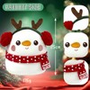 POPOYU Christmas Snowman Plush Pillow Toys,Snowman Pillow Wearing a Love