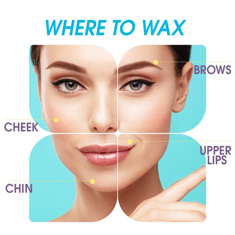 Surgiwax Microwaveable Facial Hair Removal Wax, Hard Wax Kit –