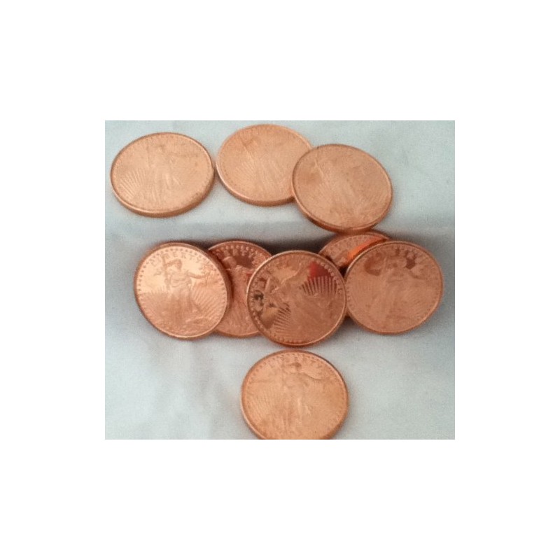 1 Ounce .999 Fine Copper Round: St. Gaudens (New Item)