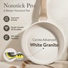 CAROTE Pots and Pans Set Nonstick, White Granite Induction Kitchen