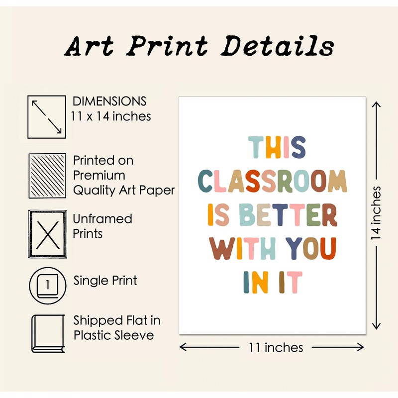 This Classroom Is Better With You Are In It Print,