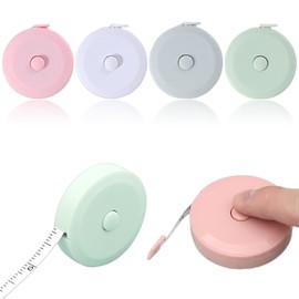 Weiches Körpermaßband, 4 Stück Massband Körper, Einziehbares Maßband, Maßband Nähen Körper Schneidermaßband Measuring Tape zum Messen von Länge, Maßband nähen Stoff Tailor Cloth Craft Messung Tape