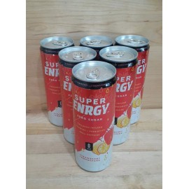 SUPER ENERGY 6PK: SUPER ENERGY STRAWBERRY-LEM