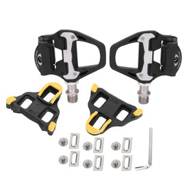 Pedals for Road Bikes, R21 9 x 10 cm Self-Locking Pedals for Road Bikes, Self-Locking Pedals with Cleats Pawl Combo Kit, Bicycle Pedal Repair Replacement Parts for SPD SL
