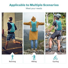 COSCOOA Tactical Hydration Pack Backpack Military Daypack Water Backpack with BPA Free Leak-Proof Water Bladder Military Daypack for Hiking, Running, Cycling, Hunting & Working Out