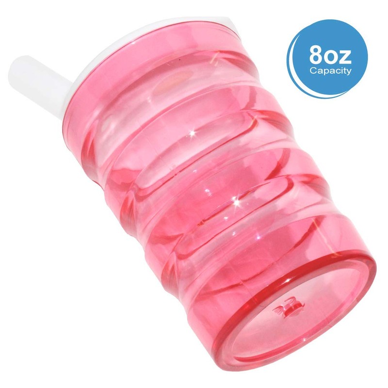 Rehabilitation Advantage Long Spout Feeding Cup Red