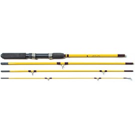 Eagle Claw Pack-It Spin-Fly Rod 4Pc 7'6, Glass, Model:PK601-7'6