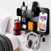 Metal Bedside Wall Shelf, No Drill Floating Bedside Shelf Wall