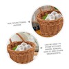 CIYODO 2pcs Woven Storage Basket Wall Hanging Fruit Basket for