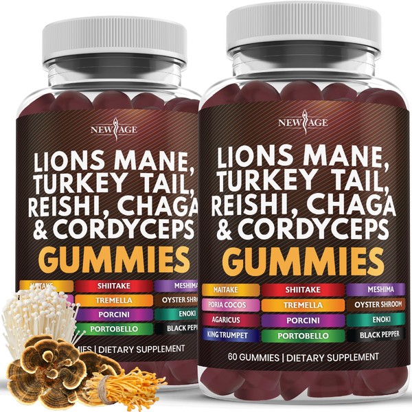NEW AGE NEW AGE Mushroom Lion's Mane Supplement Gummies -