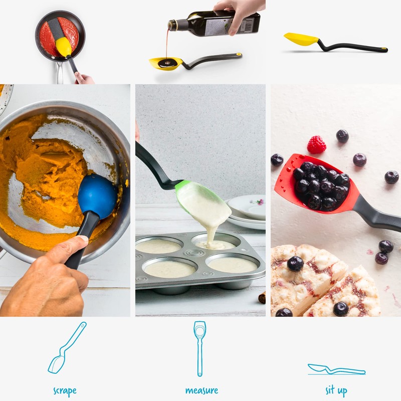 Dreamfarm Supoon | Non-Stick Silicone Sit Up Scraping & Cooking