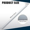 Yaocom 2 Pcs 304 Stainless Steel Flat Bar, 1/8" Thickness,