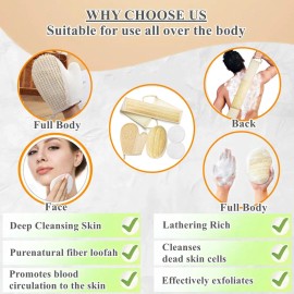 Esponja Exfoliante Natural De Lufa Para Ducha Y Baño