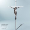ACHIBANG Crucifix Wall Cross, Catholic Metal Hanging Crosses with Jesus