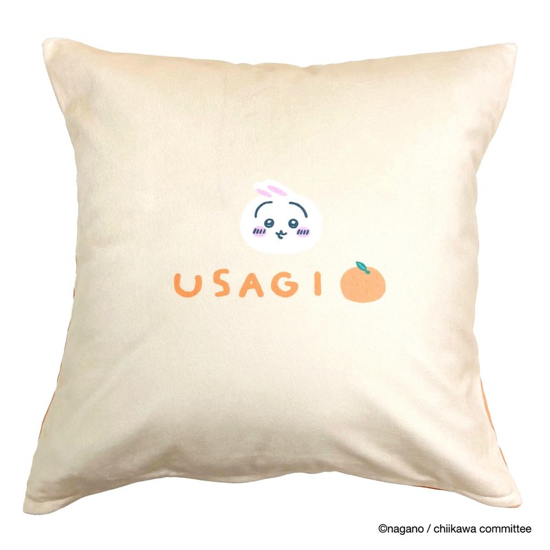 MORIPiLO 4621297 Chiikawa Morishita Cushion Cover, Bunny, Orange, 17.7 x