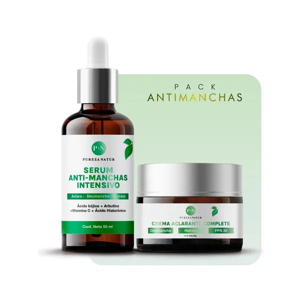 Pack Antimanchas Aclarante Intensivo Antiedad Facial todo Tipo De Piel