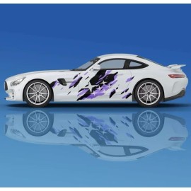 Cool Car Decals Rally Car Decals; Sporty Off-road Custom Star Logo Decals Both Sides; Universal